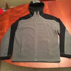 Men’s zip-up hooded fleece jacket